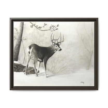 First Snow Matte Canvas, Framed (Multi-color)