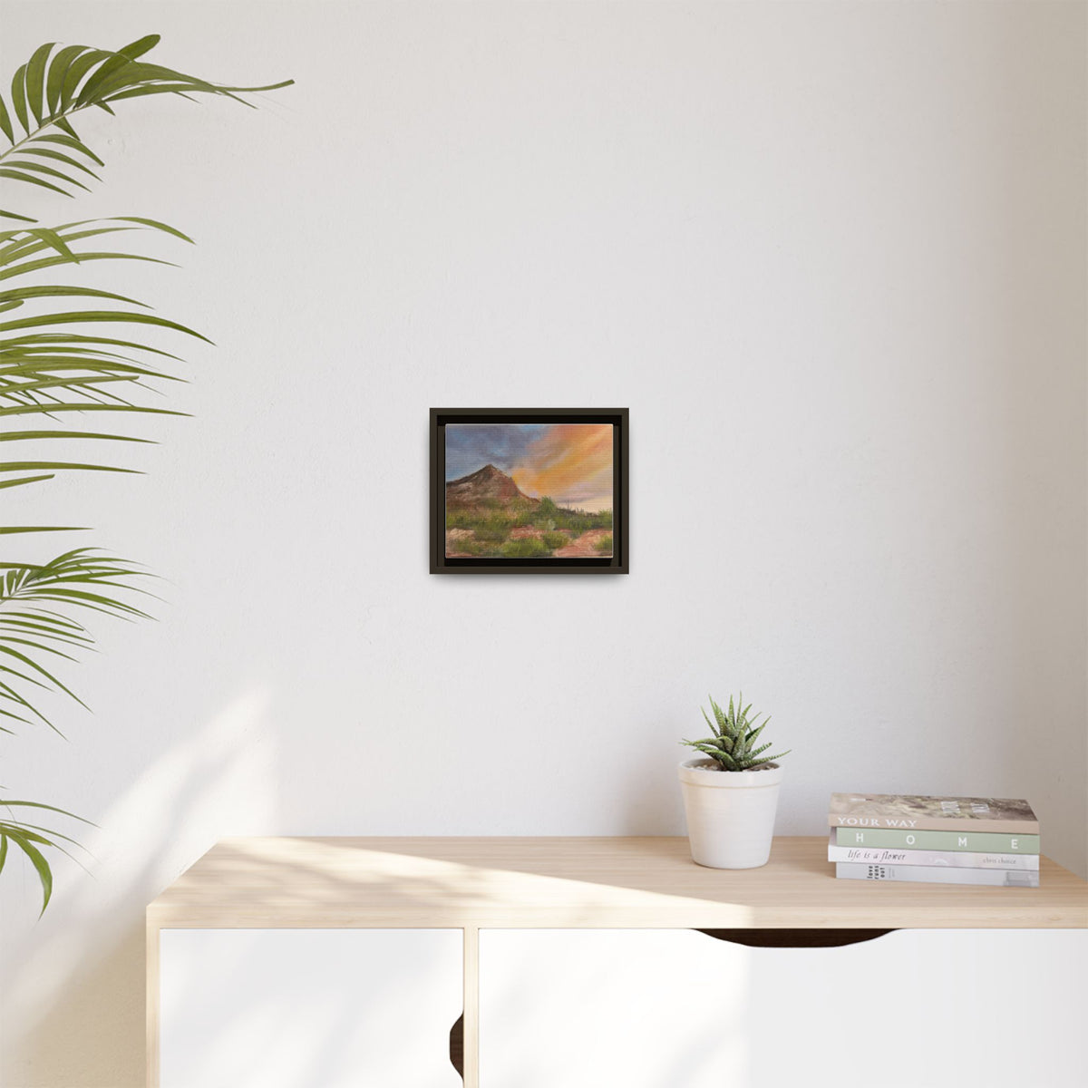 Sandhills Glow Matte Canvas, Framed (Multi-color)