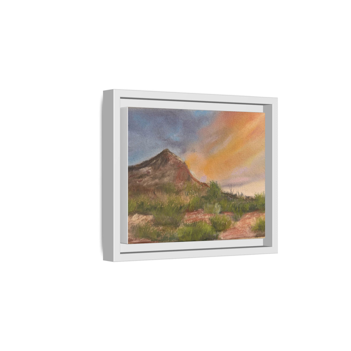 Sandhills Glow Matte Canvas, Framed (Multi-color)