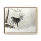 First Snow Matte Canvas, Framed (Multi-color)