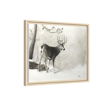 First Snow Matte Canvas, Framed (Multi-color)