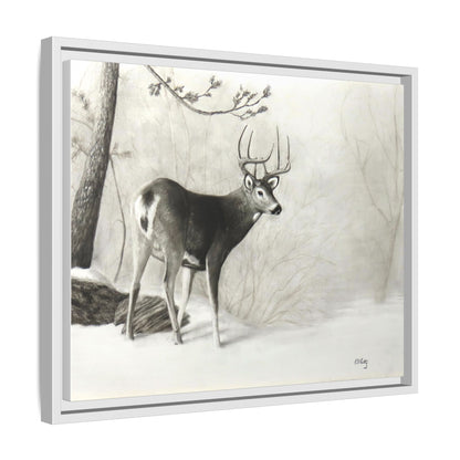 First Snow Matte Canvas, Framed (Multi-color)