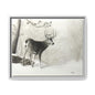 First Snow Matte Canvas, Framed (Multi-color)
