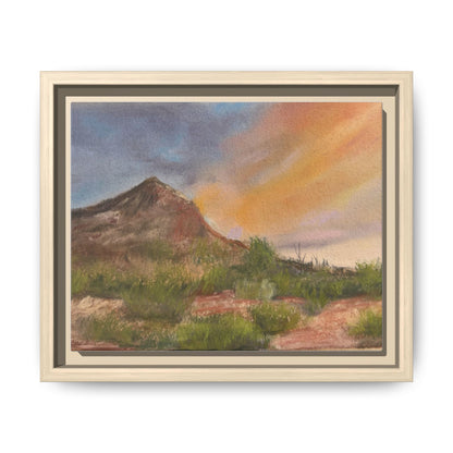 Sandhills Glow Matte Canvas, Framed (Multi-color)