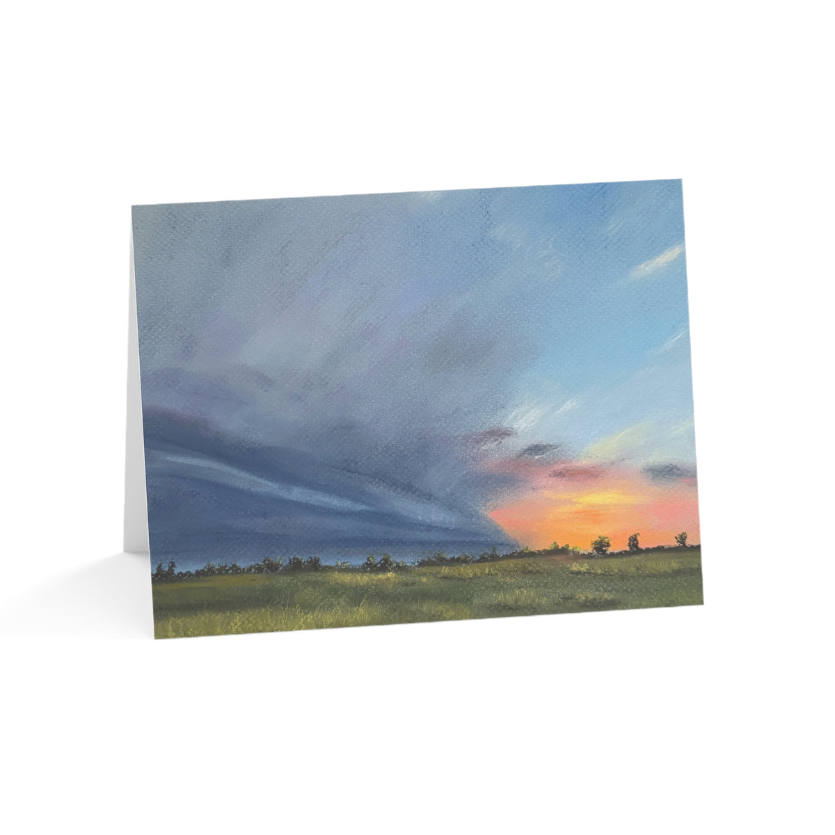 Storm At Sunset Greeting Cards (1, 10, 30, and 50pcs)