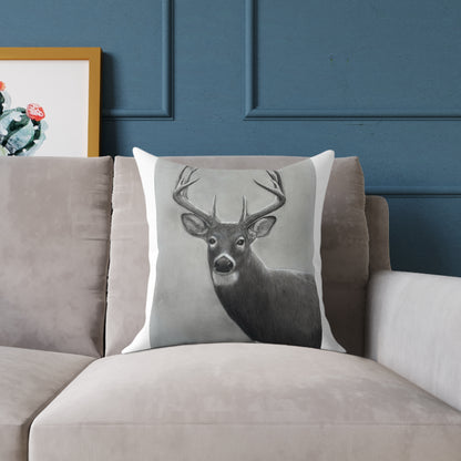 Watcher 1 Square Poly Canvas Pillow