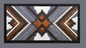 Aztec Summit geometric wood wall art 24x48
